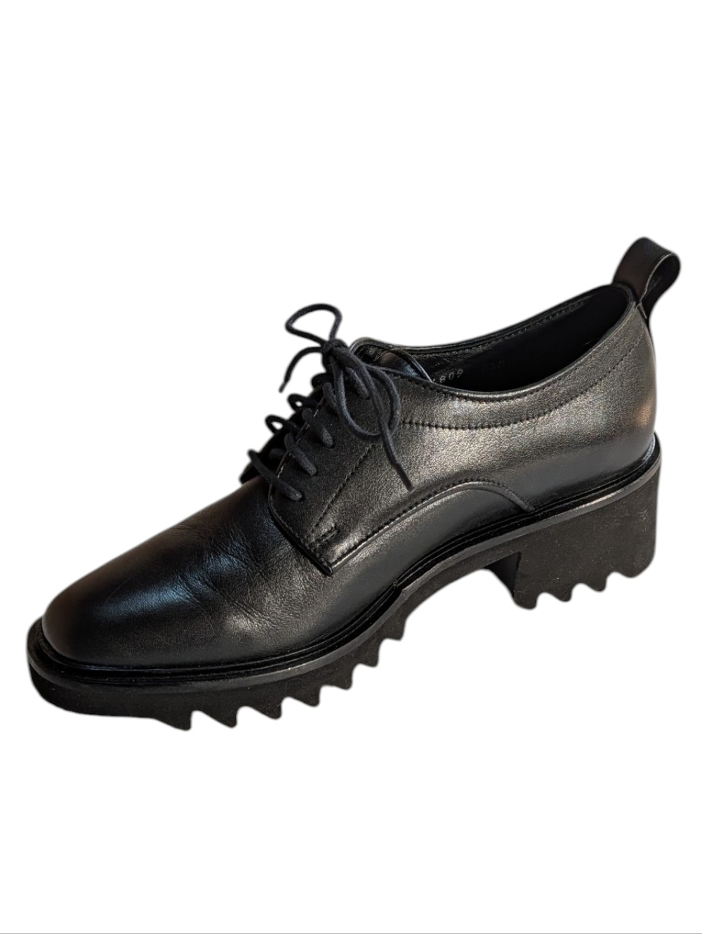 Aquatalia, Shana, Black Derby Oxford Lace Up Shoes. Sz 8.5